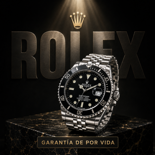 Rolex Submariner Date Negro con Plateado